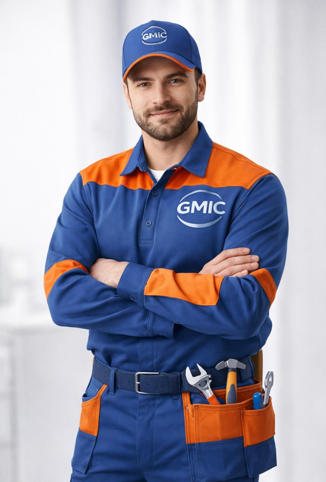 Técnico cualificado de GMIC realizando mantenimiento integral de comunidades en Madrid
